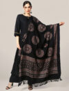Pure Korean Charmeuse Silk Ajrak Dupatta AJDUP057 | Elegant Silk Print