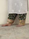 Floral shalwar handcrafted - Design 05