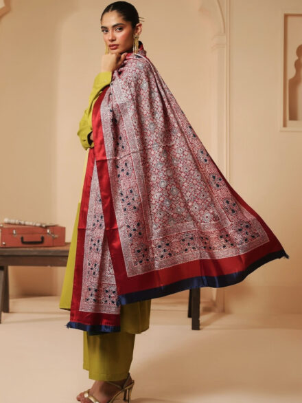 Pure korean charmeuse silk shawl AJDUP051