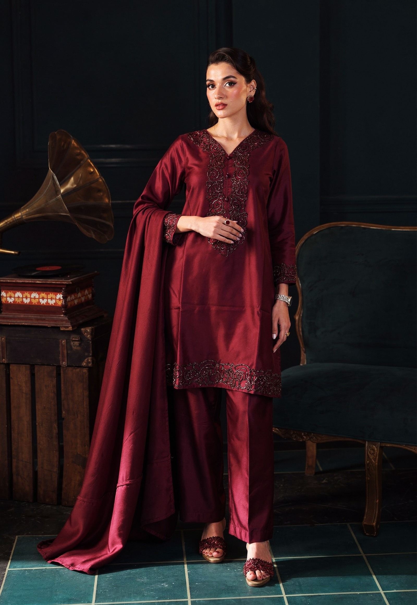 Rich Magenta 3 Piece Suit – SC-113 Summer Couture 2026