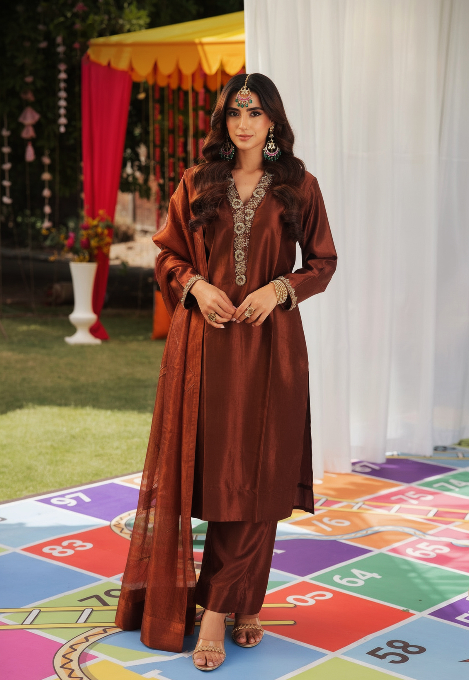Coffee Brown 3 Piece Suit – SC-122 Summer Couture 2026