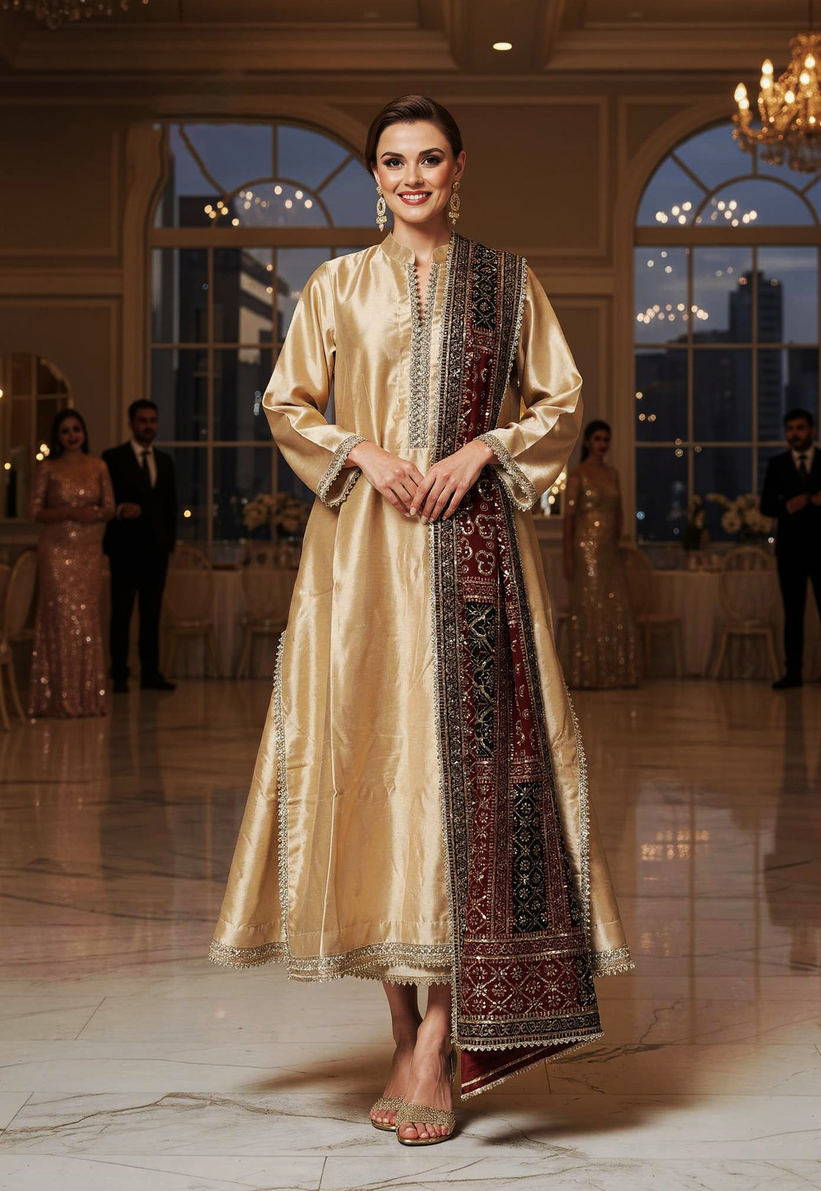 Deep Champagne Gold 3 Piece Suit – SC-126 Summer Couture 2026