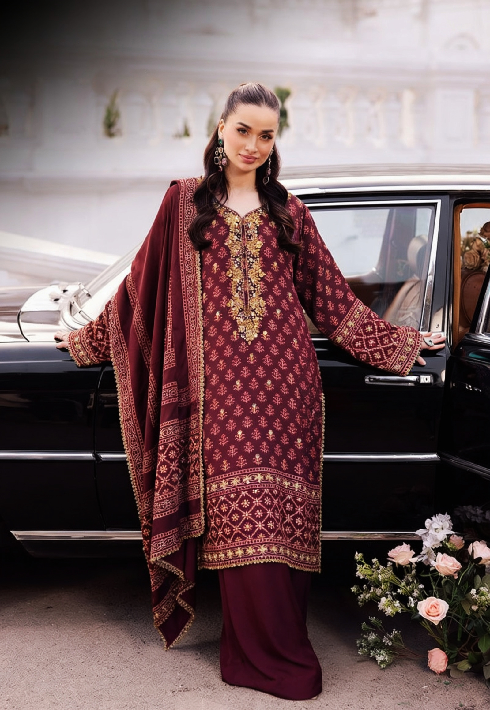 Rich Maroon 3 Piece Suit – SC-119 Summer Couture 2026