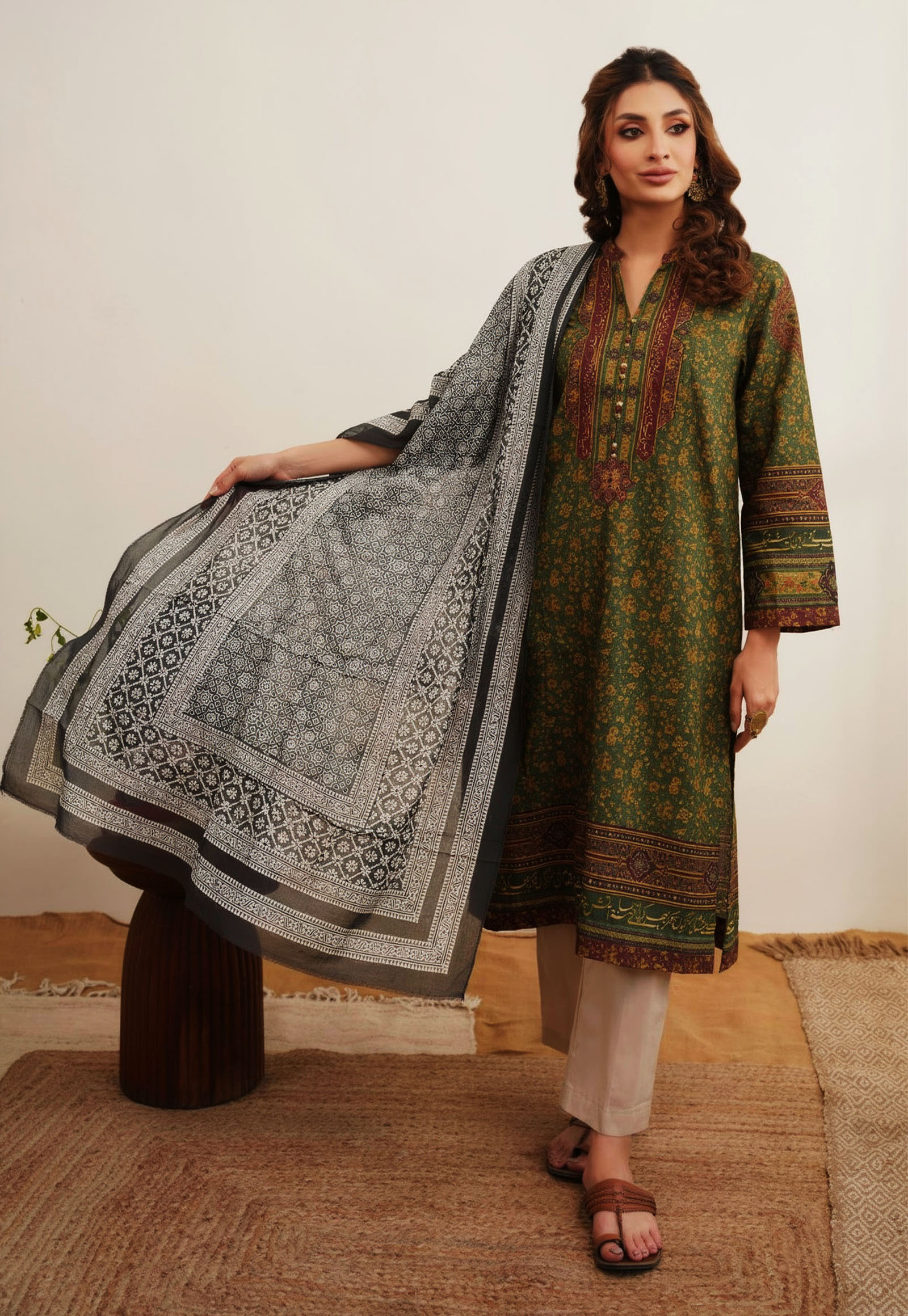 Pure korean charmeuse silk shawl AJDUP26
