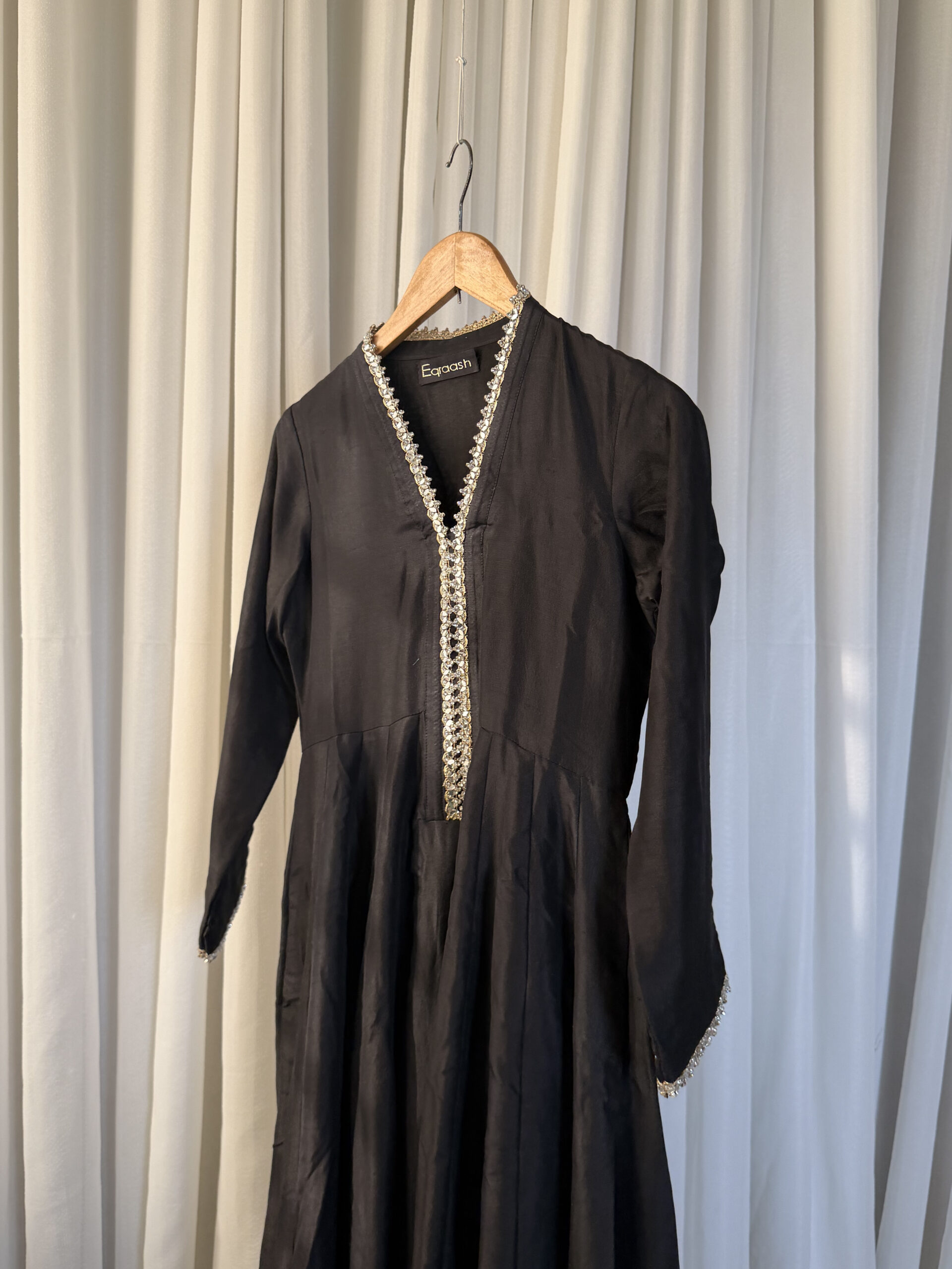 Black Anarkali 3 Piece Suit – SC-103 Summer Couture 2026 - Image 4