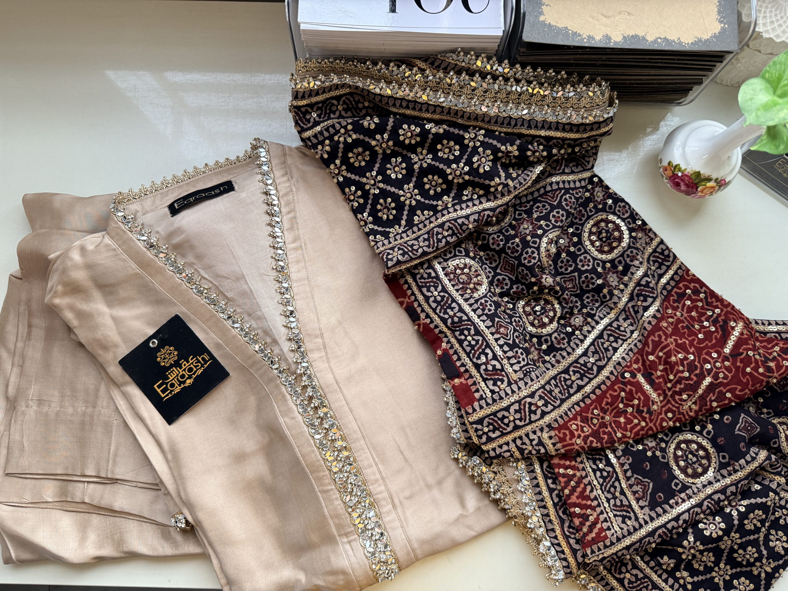 Soft Beige 3 Piece Suit – SC-129 Summer Couture 2026 - Image 2