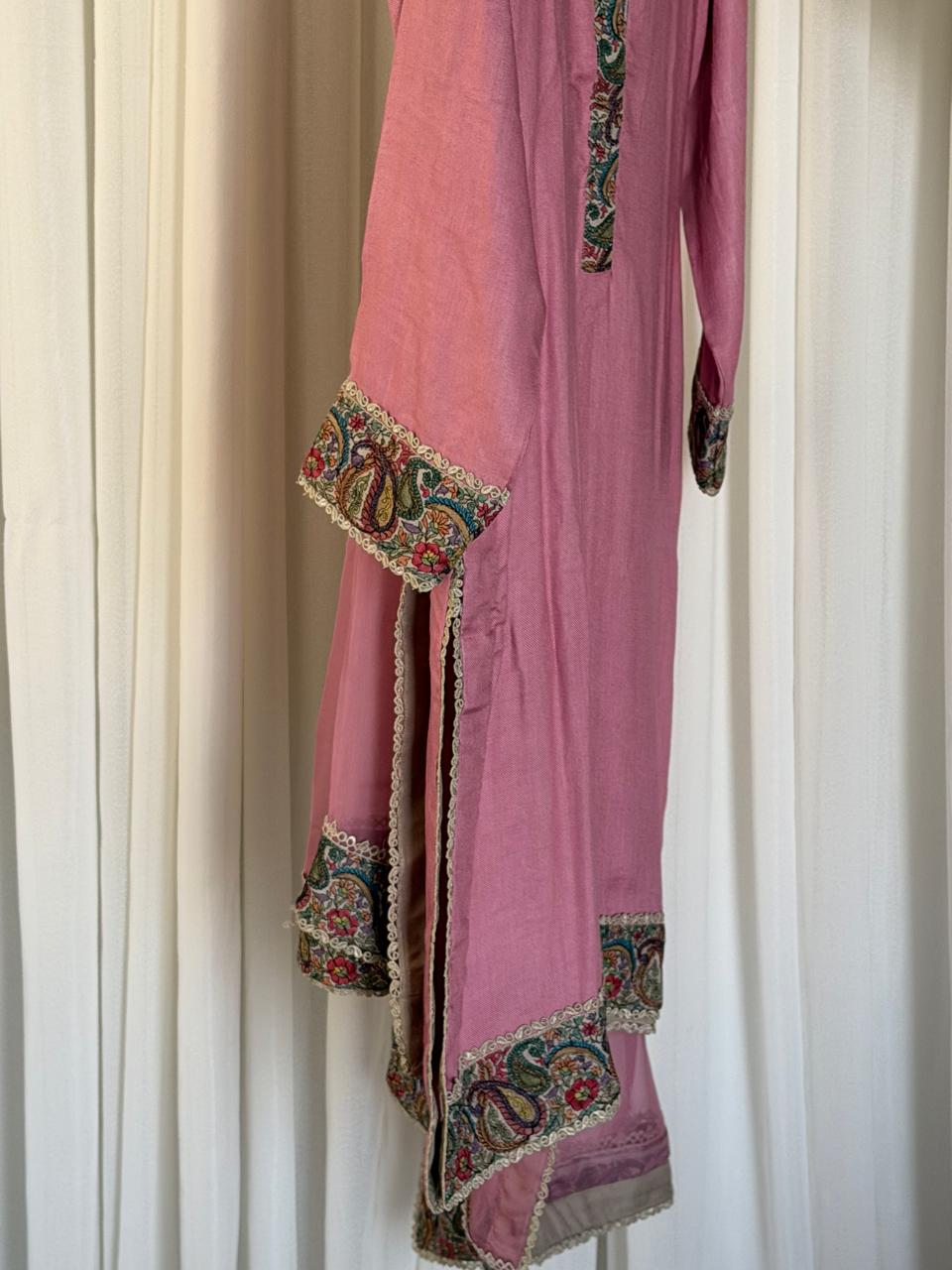 Hand Embroidered Royal 3 Piece Suit with Sheer Dupatta | SC-177 Summer Couture 2026 - Image 7