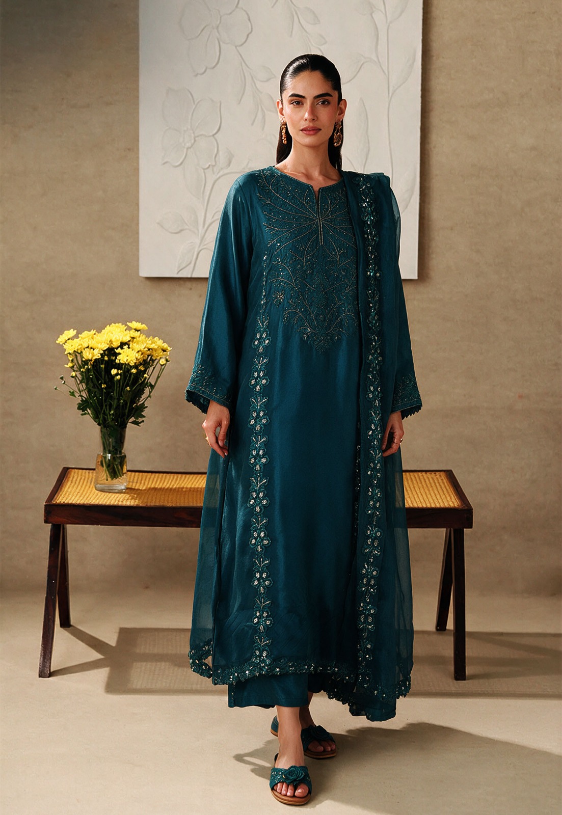 EQRAASH Premium Semi-Formal Stitched Suit for Women | Elegant Design | Soft & Comfortable