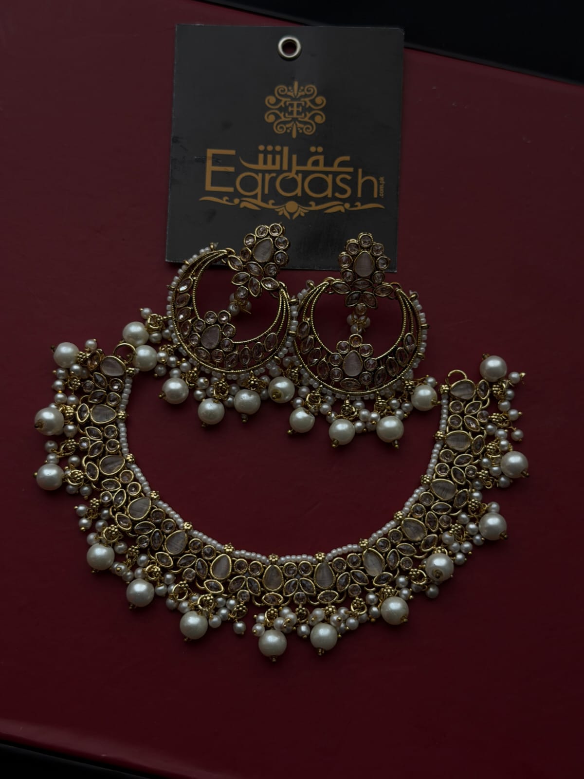 Shahnoor Crystal Jewellery Set | EQRAASH AJ-001
